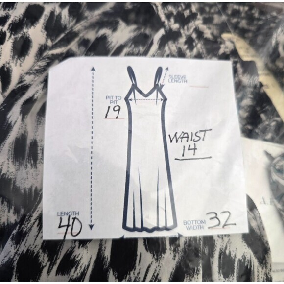 NEW! $595 A.L.C. Womens Silk Halter Leopard-Print Dress Black & Cream alc - Picture 3 of 11